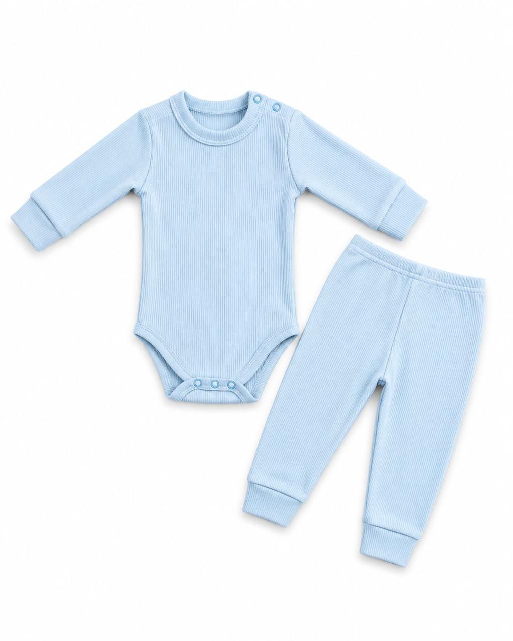 Conjunto Canelado Essencial – Body + Calça